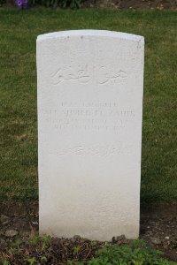 Les Baraques Military Cemetery Sangatte - Ali Ahmed El Zahir, 